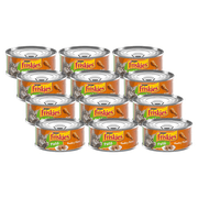 Purina Friskies Wet Cat Food, Poultry Platter Pate, 100% Complete \u0026 Balanced for Kittens \u0026 Adult Cats, Canned Wet Cat Food, 5.5-Ounce Can (Pack of 12)